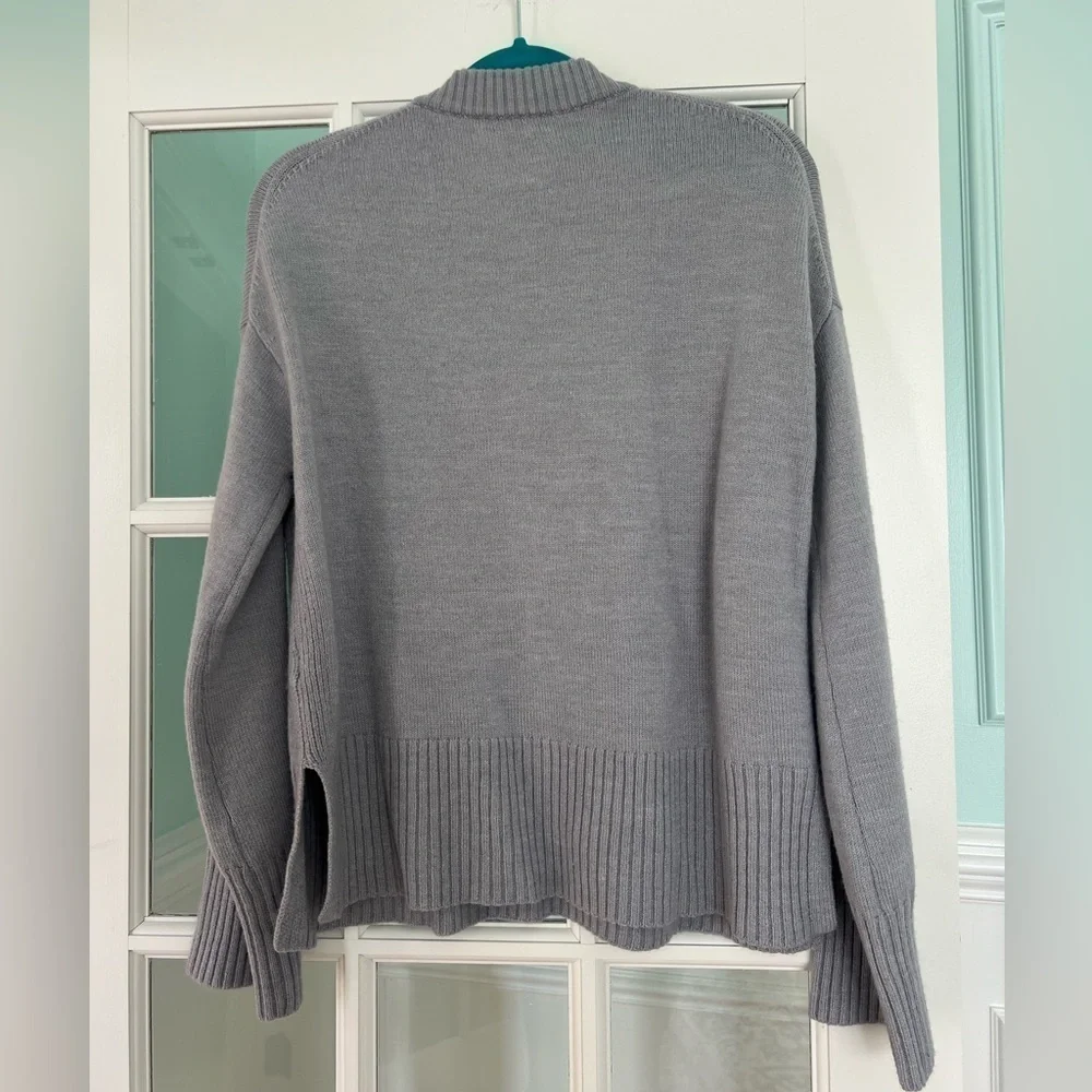 Nordstrom Wide Sleeve Sweater | Grey Heather | M
